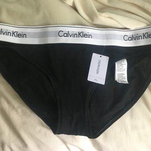 Calvin Klein black bikini underwear size L NWT
